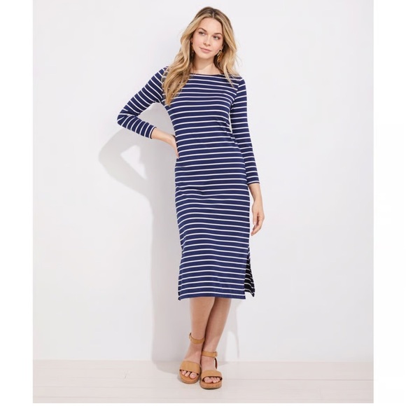Vineyard Vines Sankaty Striped Midi Dress XS - Picture 2 of 11